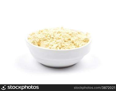 Lupin flour in bowl
