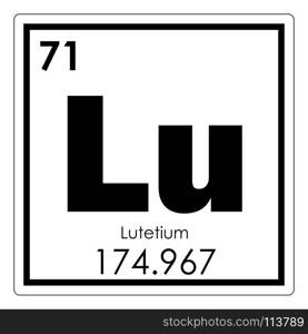 Lutetium chemical element periodic table science symbol