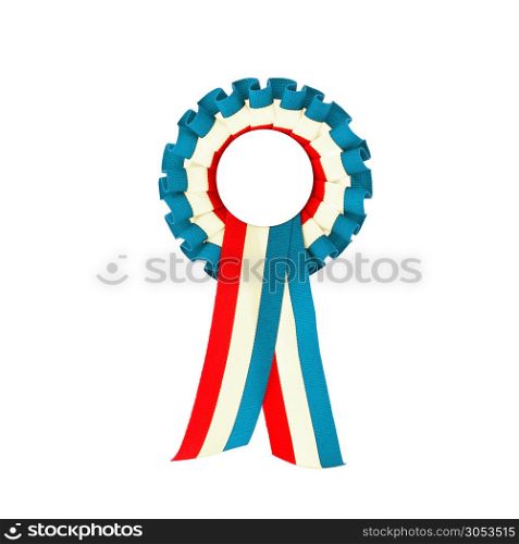 luxembourg country flag ribbon symbol cyan wite red