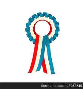 luxembourg country flag ribbon symbol cyan wite red