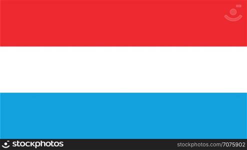 luxembourg Flag for Independence Day and infographic Vector illustration.