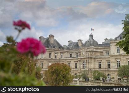 Luxembourg Gardens - palace and park ensemble in the heart of Paris. Former royal, now national palace park