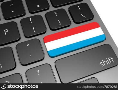 Luxembourg keyboard image with hi-res rendered artwork that could be used for any graphic design. Luxembourg