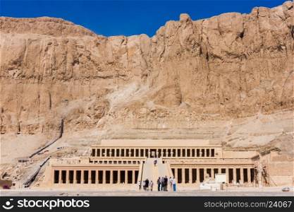 Luxor, Egypt - Oktober 15: The temple of Hatshepsut near Luxor in Egypt
