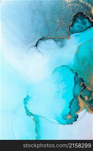 Luxury blue abstract background of marble liquid ink art painting on paper . Image of original artwork watercolor alcohol ink paint on high quality paper texture .. Luxury blue abstract background of marble liquid ink art painting on paper .