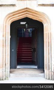 Luxury entrance of a royal palace, Scotland
