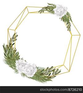 Luxury geometrical polyhedron, wedding invitation deco style design, You can put leaf or flower on top or bottom for make. Luxury geometrical polyhedron, wedding invitation deco style design, You can put leaf or flower on top or bottom for make elements in romantic theme.