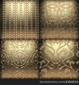 Luxury Golden background made in 3D graphics