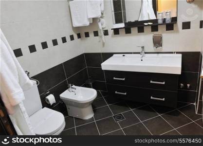luxury hotel bathroom elements and furnitur indoor