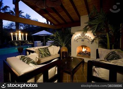 Luxury interior design, lounge