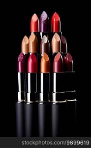 Luxury Lipstick Set with Gold Ac¢s and E≤gant Packaging Ai≥≠rated