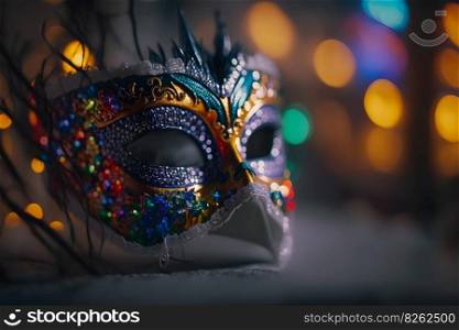 Luxury Masquerade venetian carnival mask, female theatrical. Neural network AI generated art. Luxury Masquerade venetian carnival mask, female theatrical. Neural network AI generated