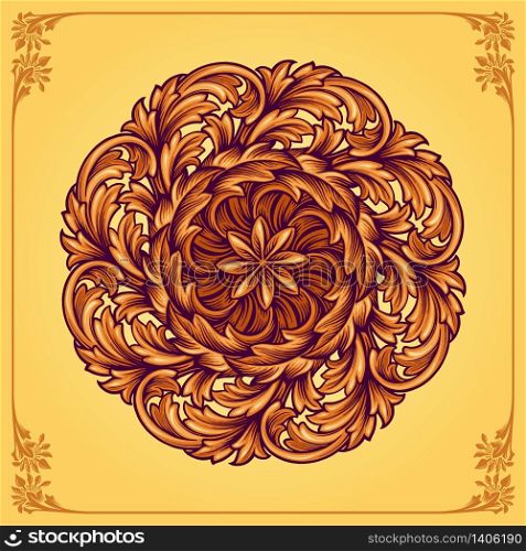 Luxury Ornamental floral Mandala Swirl your tattoo and bussines