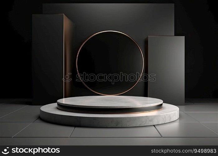 Luxury podium for product presentation 3d render