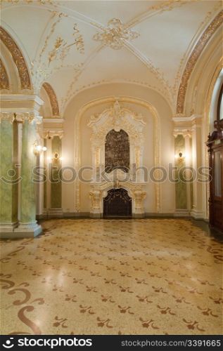 luxury room. An interior of opera theatre. Odessa, Ukraine