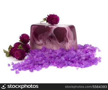 Luxury soap isolated on white background