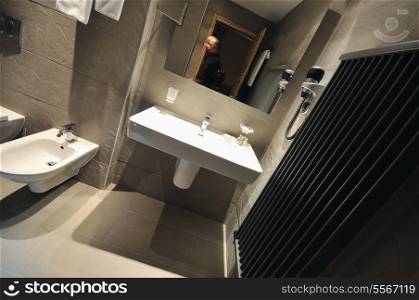 luxutry modern bath room in hotel