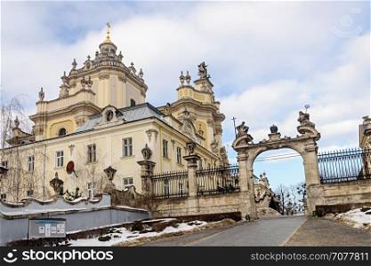 Lviv, Ukraine - February 01, 2017: St. George&rsquo;s Cathedral in Lviv (Lvov). Built in 1744-1762