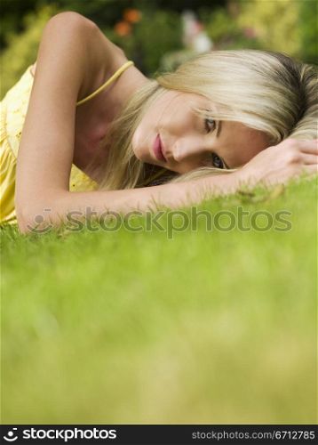 lying on side looking at camera
