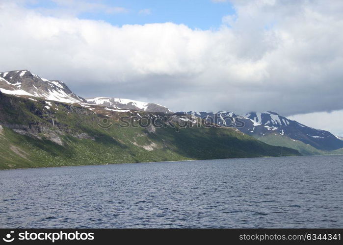 Lyngen Alps, Norway, mountains and fjords