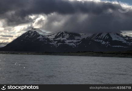 Lyngen Alps, Norway, mountains and fjords