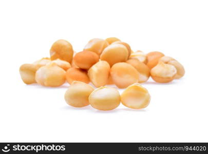 macadamia nuts isolated on white background