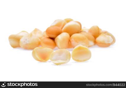 macadamia nuts isolated on white background