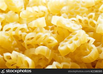 Macaroni closeup background.