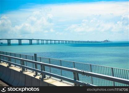 Macau bridge, the longest bridge of Asia