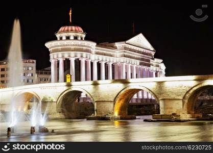 Macedonia Square is the main square of Skopje, Macedonia