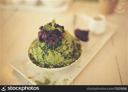 macha green tea ice-cream