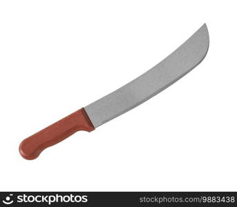 Machete  isolated on white background. Machete on white background