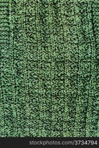 Machine knitting dark green wool texture