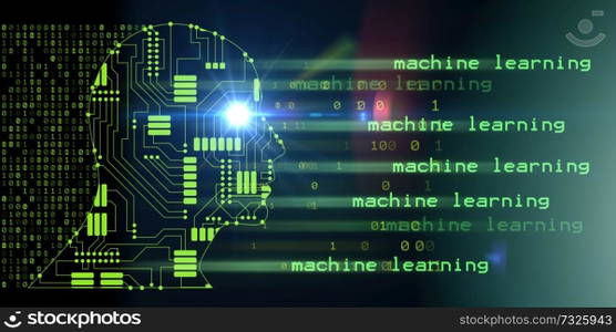 Machine learning and cognitive computing - 3d rendering