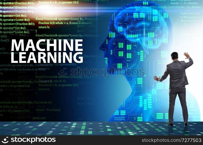 Machine learning concept as modern technology