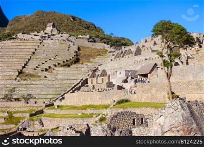 Machu Picchu is a 15th-century Inca site located in the Cusco Region, Peru.