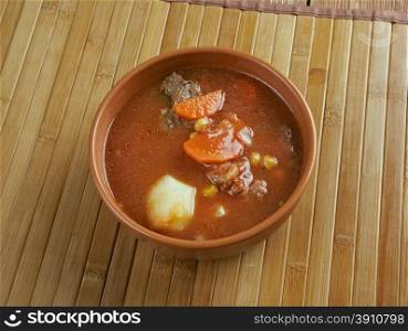maconochie stew - stew of sliced turnips, carrots and potatoes
