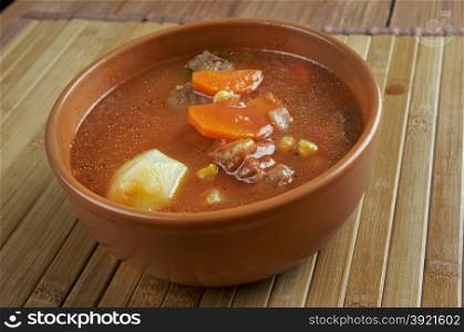 maconochie stew - stew of sliced turnips, carrots and potatoes