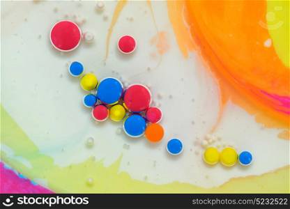 Macro colors created by oil and paint