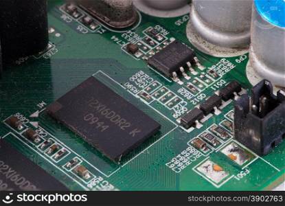macro electronic circuit. Circuit boards, electronic mini computer.