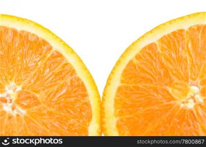 Macro juicy orange