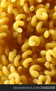 macro Macaroni yellow food background