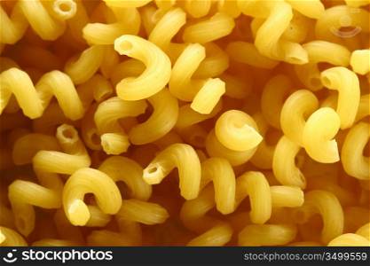 macro Macaroni yellow food background