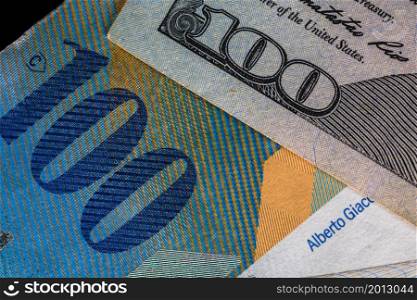 Macro photo of money banknotes. World money concept, inflation and economy concept