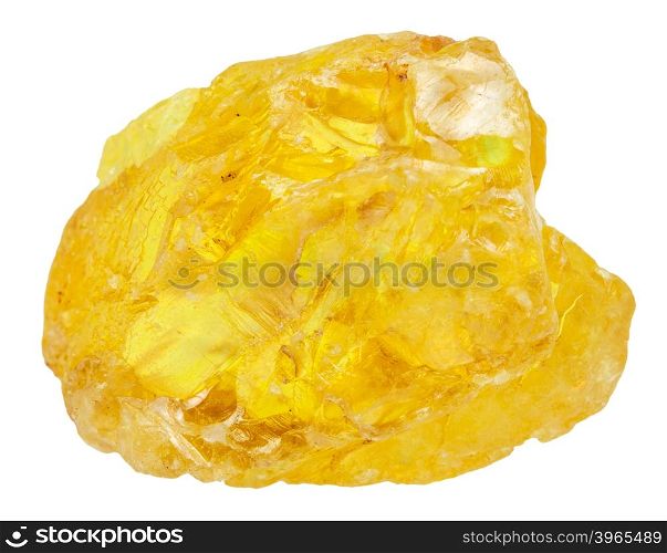 macro shooting of natural mineral stone - native Sulfur ( sulphur, brimstone) mineral isolated on white background