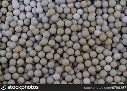 Macro showing background of ceramic baking beans
