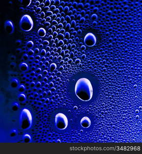 macro water drops close up