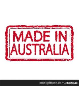 Made in AUSTRALIA stamp text Illustration
