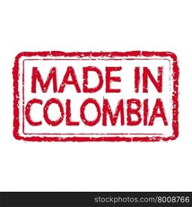 Made in COLOMBIA stamp text Illustration&#xA;
