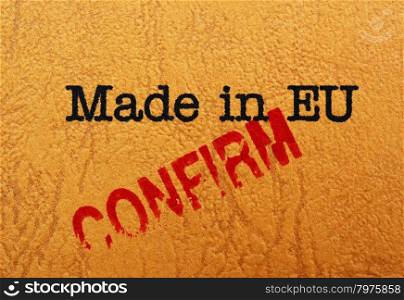 Made in EU cofirm